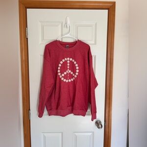 Daisy Peace Sign Crewneck